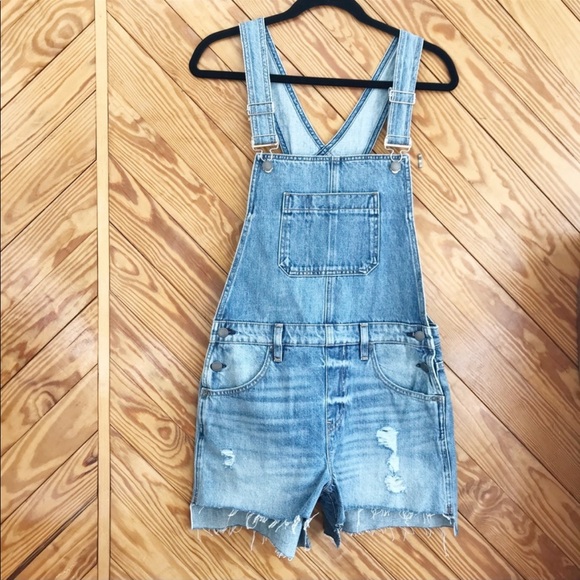 Hudson Sloane Denim Short Overalls - Picture 5 of 6